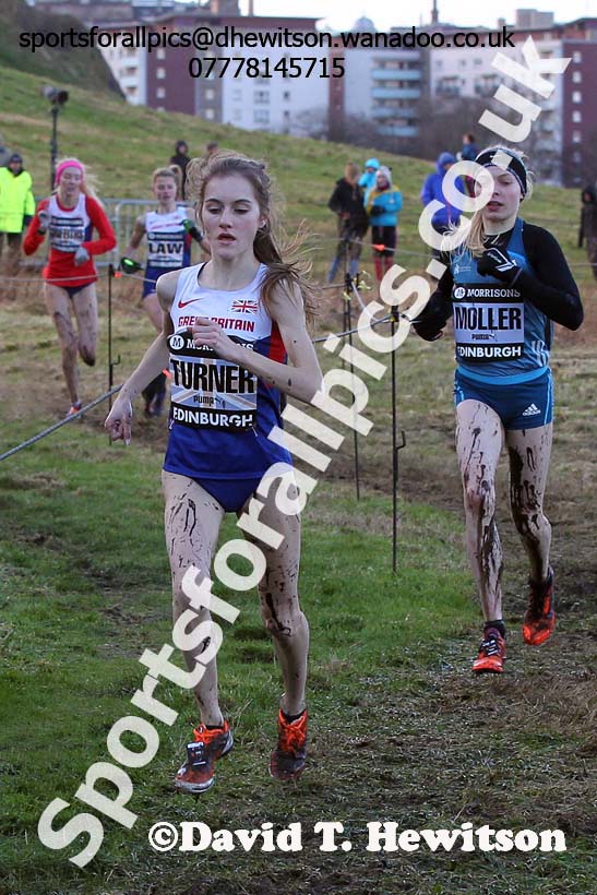 Junior womens 4k, Morrisons Great Edinburgh Cross Country. Photo: David T. Hewitson/Sports for All Pics